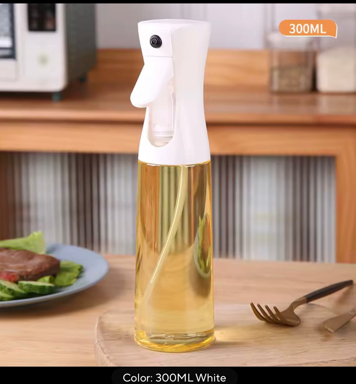 Oil Spray Bottle For Cooking Kitchen Olive Oil Sprayer For Camping BBQ Baking Vinegar Soy Sauce 200ml 300ml  Kitchen Accessories